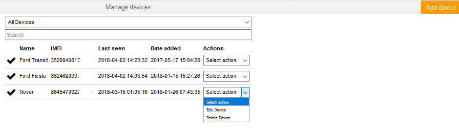 Manage Devices